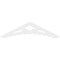 Ekena Millwork Pitch Wellington Architectural Grade PVC Gable Pediment, 60"W x 15"H x 1"P (6/12) GPP060X015X100WEL - alternate 4